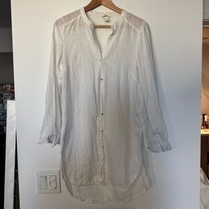 Long Sleeve Linen Button Up